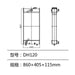 Water Tank DH120 DX120 DX120LC Radiator For Doosan Daewoo Excavator-BeeSpareParts
