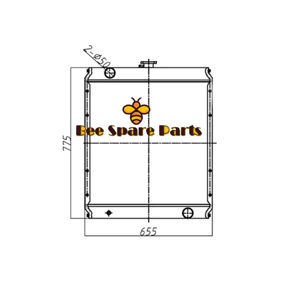 Water Tank Radiator 196-8031 for Caterpillar CAT 311C 312C Engine 3064-Replacement Aftermarket Parts