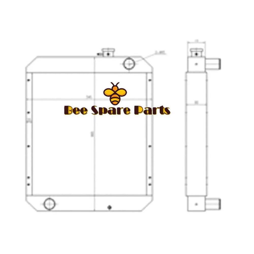 Water Tank Radiator 201-03-71111 For Komatsu PC60-7 PC70-7 PC60-7E Excavator-BeeSpareParts