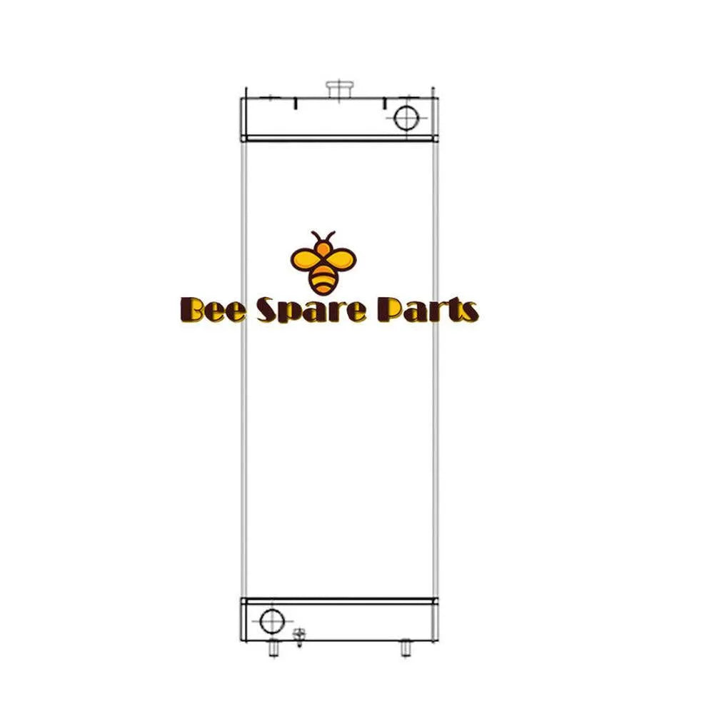 Water Tank Radiator 206-03-24110 for Komatsu Excavator PC220-8M0-BeeSpareParts