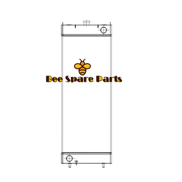 Water Tank Radiator 206-03-24110 for Komatsu Excavator PC220-8M0-BeeSpareParts