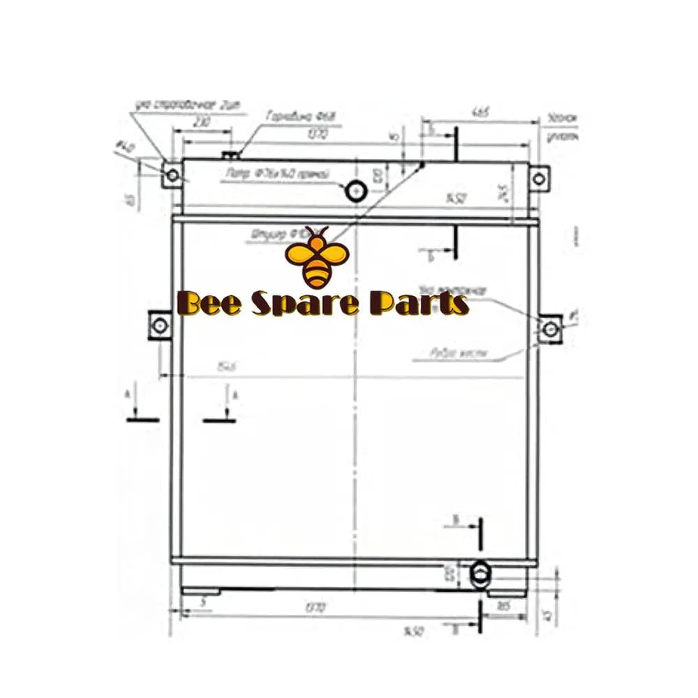 Water Tank Radiator 21N-03-37700 for Komatsu Excavator PC1250-7-BeeSpareParts