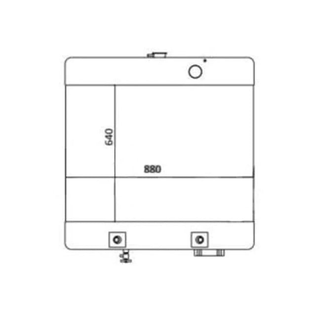 Water Tank Radiator 23A-03-11641 for Komatsu GD661A-1 Grader-BeeSpareParts