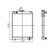 Water Tank Radiator for CASE CX55 Mini-Excavators-BeeSpareParts