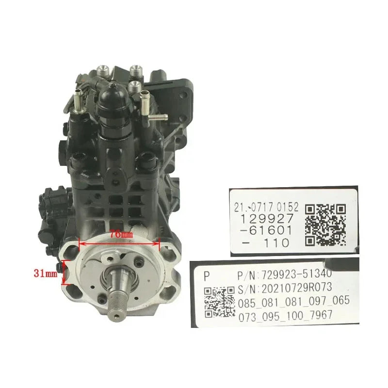 YM729984-51340 Fuel Injection Pump For Yanmar 4TNV94 Engine-BeeSpareParts